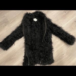 Authentic IRO 100% lamb fur coat size36